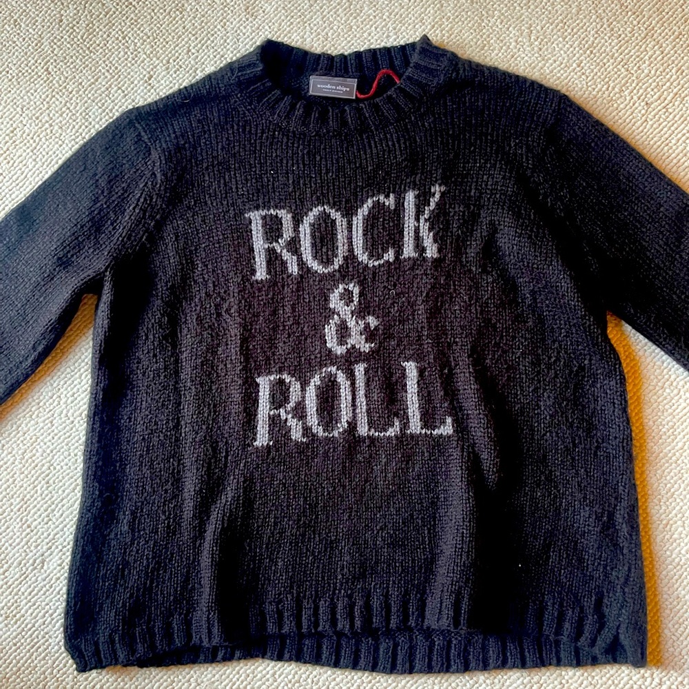 Wooden Ships ROCK and ROLL sweater L/XL